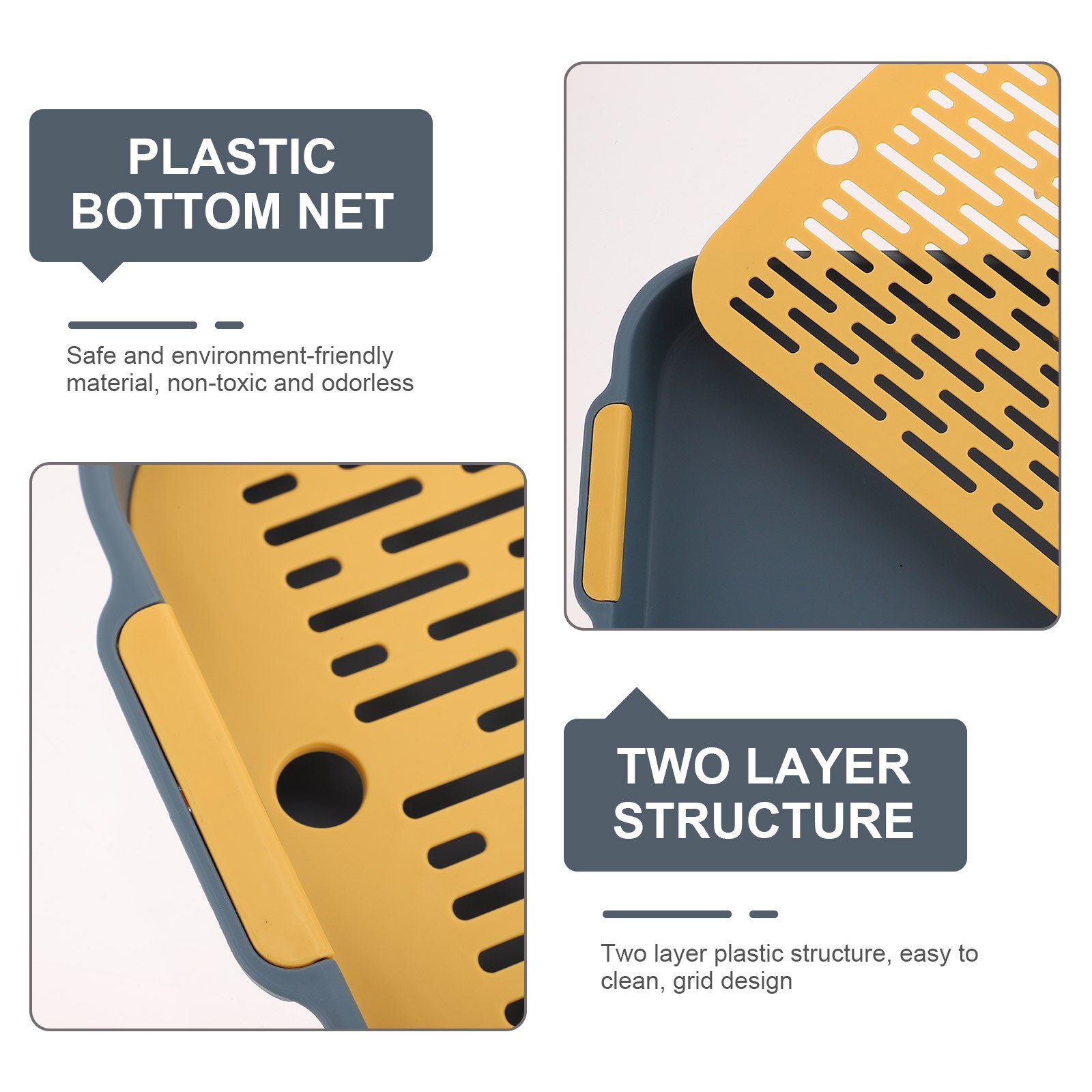 Rabbit Litter Box Plastic Pet Toilet Small Pet Cage Supply Rabbit Toilet Training Box