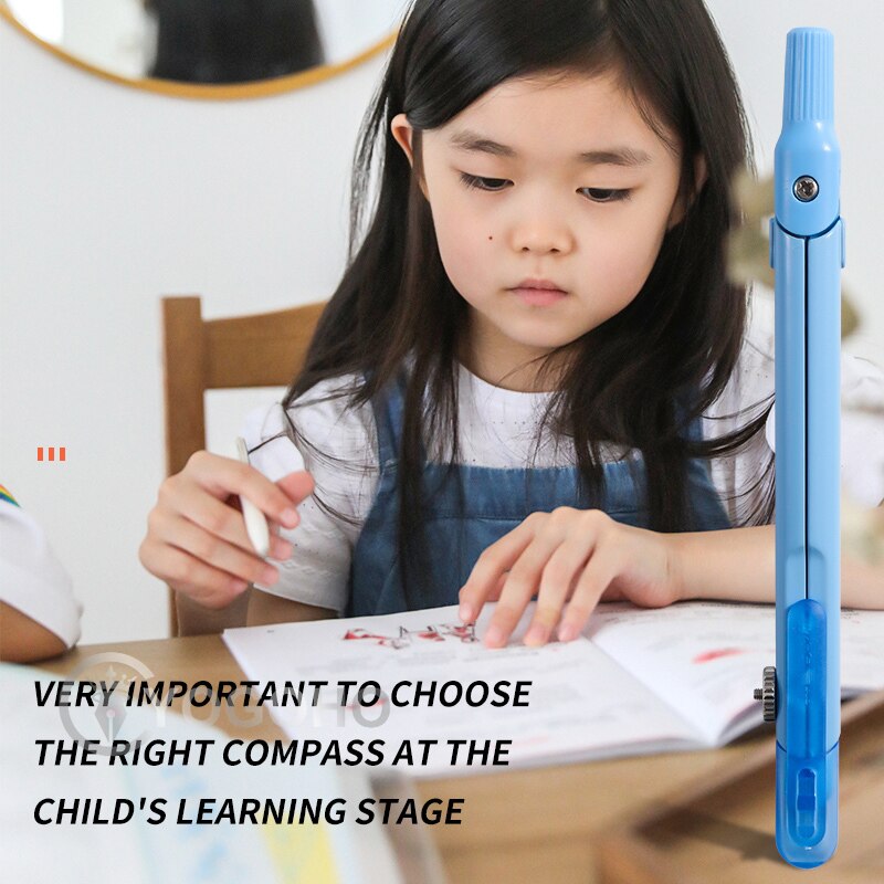 M&amp;G Pen-shape Metal Compass Geometry Set with Mechanical Pencil Precision Compass Lock Math Durable for School and Plane Precis