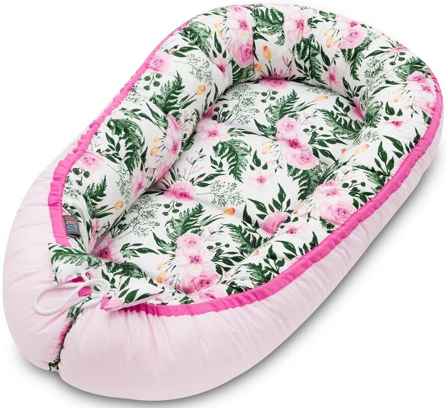 Sleepyhead Baby Nest Pink Flower Bed Double-sided High Newborn Baby Bassinet Bed Portable Baby Moving