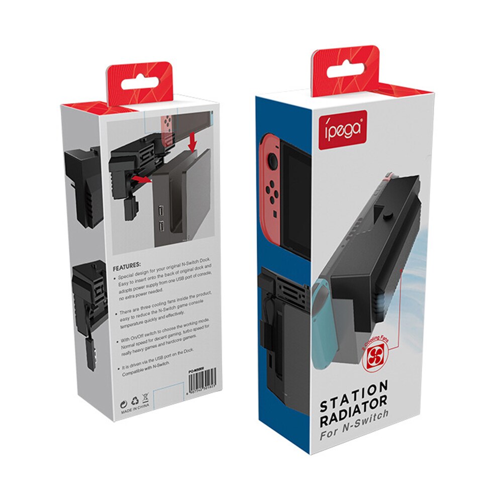 Refroidisseur de pompe Turbo externe pour Console de jeu, 2 ventilateurs, alimenté par USB, pour nintendo Switch NS, radiateur de radiateur
