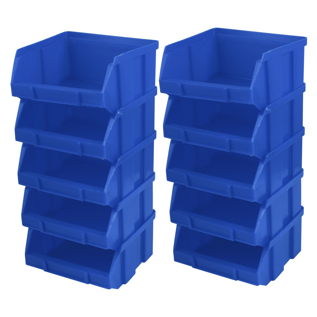 10cs Plastic Parts Box Warehouse Container Parts Box Oblique Combined Component Box Warehouse Storage Box Home Container Case: Blue