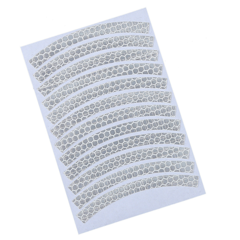 Pegatinas reflectantes para ruedas de bicicleta, cinta adhesiva fluorescente reflectante para ciclismo, pegatina decorativa de seguridad de advertencia para bicicleta de montaña, 1 ud.: YELLOW