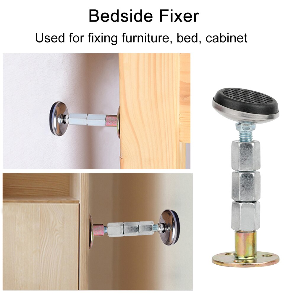 Bed Frame Anti-Shake Hardware Fixer Tool Verstelbare Schroefdraad Hoofdeinde Stoppers Meubels Vaste Beugel Muur Bed Stabilisator