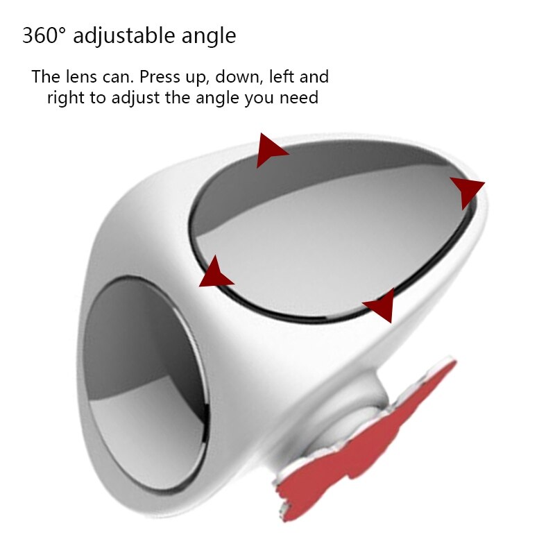 360 Rotation Adjustable Convex Rear View Mirror View Car Blind Spot Mirror Wide Angle Mirror Car Assisted Mirror