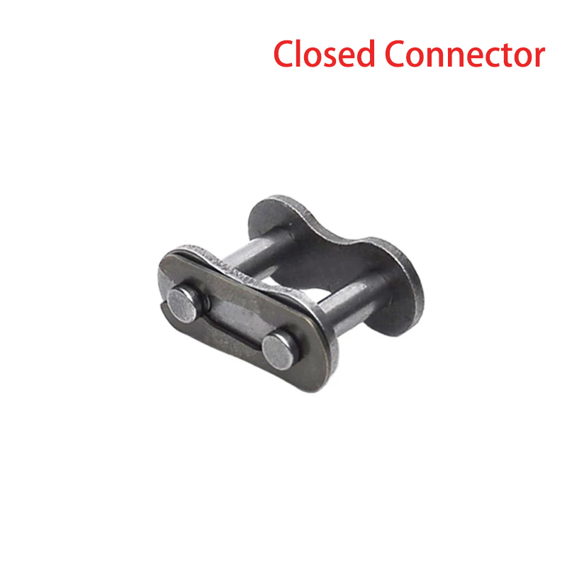 1 Uds 04B-1 cadena de rodillos de acero al carbono/conector de cadena paso de cadena 6mm medio/hebilla completa rodillo cadena Industrial unirse hebilla: Blanco