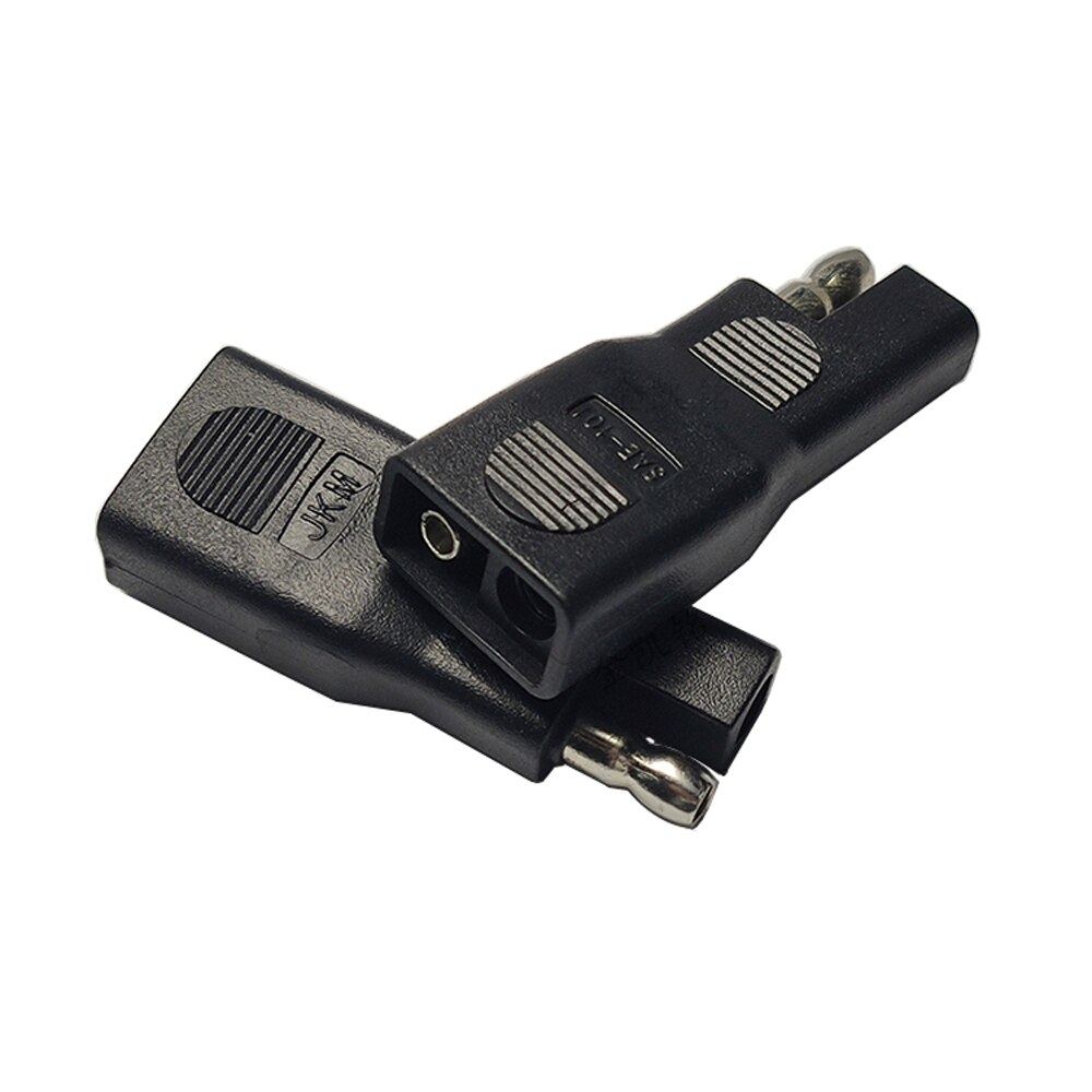 JKM SAE Reverse Adapter Bullet Plug Fully Wrapped Shell Connector For Solar Panel Battery Charger Polarity Exchange