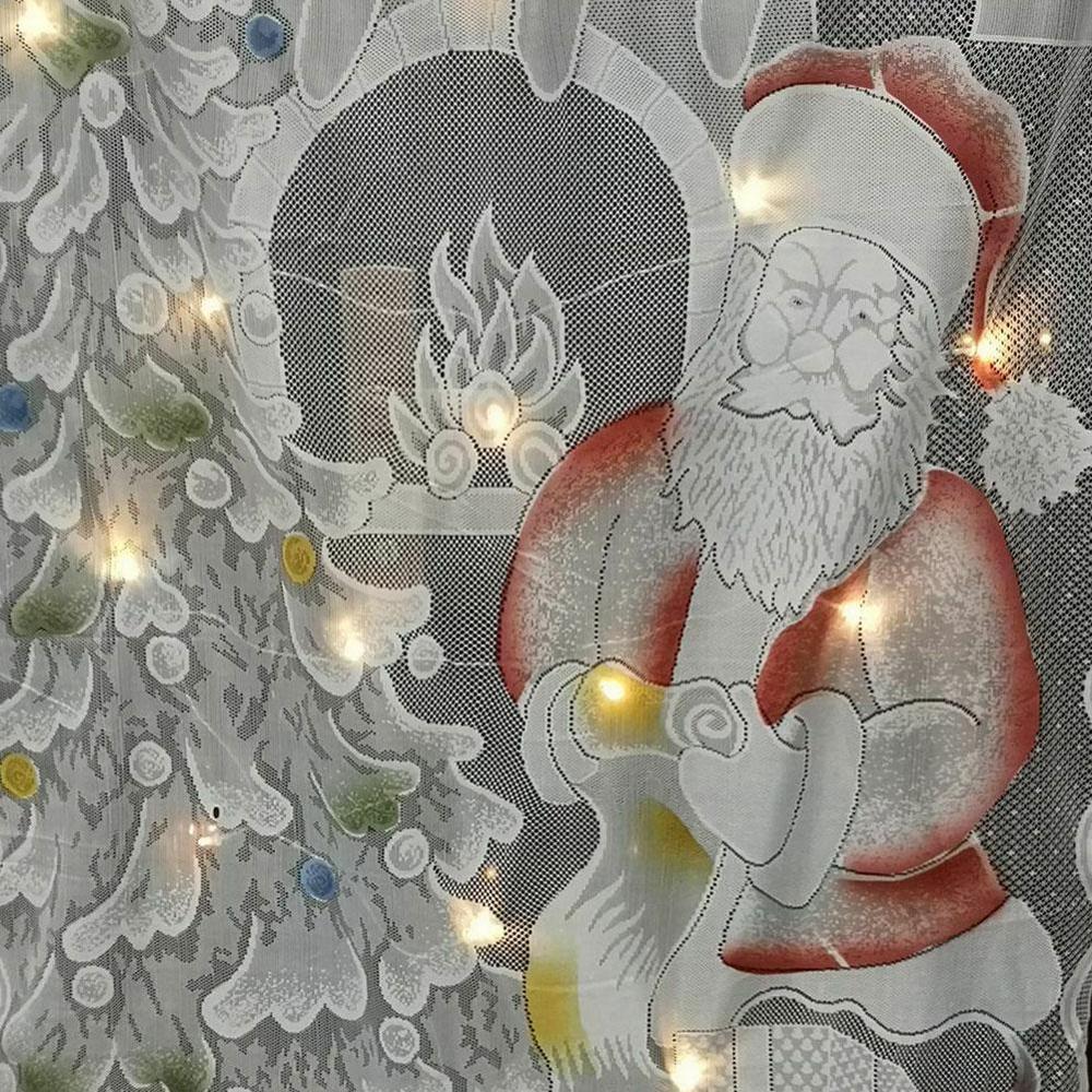 Kerst Gordijnen Kerstman Printing Rendier Gedrukt Home Hotel Living Decoratieve Kids Gordijn Voor Slaapkamer Gordijn Roo Q8R6