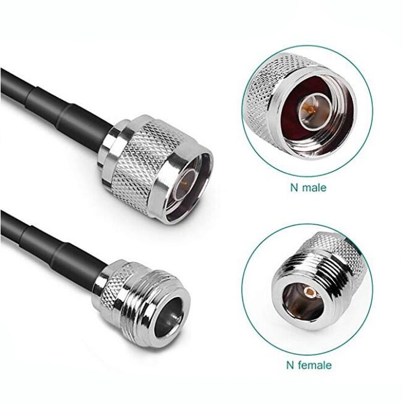 JX 3G 4G GSM Antenna extension cord N male to N female RG58 RF Coaxial Extension Cable 50cm-20m