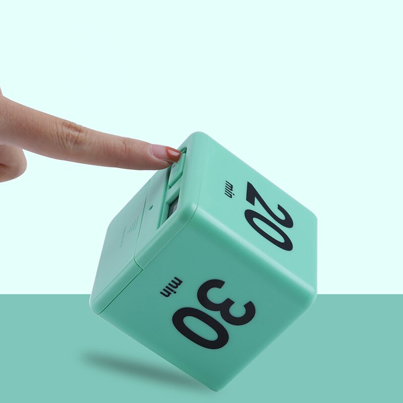 Rollover Timer For Set Time Reminder Kitchen Study Sport Office Portable Time Management Tool Cube Countdown Timer