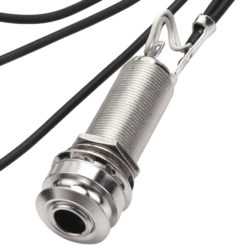 21-INCHES Wire Length 1/4 Inch Output Jack 2 In 1 Piezo Pickup Disc Transducer for Guitar Violin Ukulele Mandolin Banjo Cello(wi