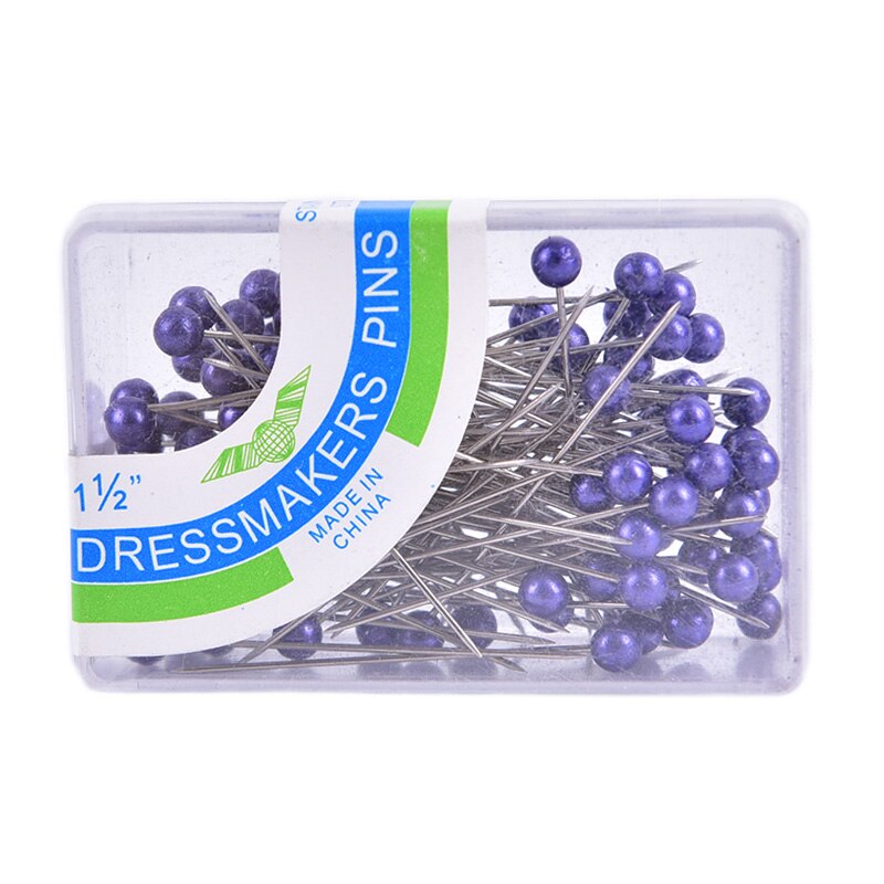 100 Pcs/lot Round Pearl Head Dressmaking Pins Weddings Corsage Florists Sewing Crafts Pin Accessories DIY Tools