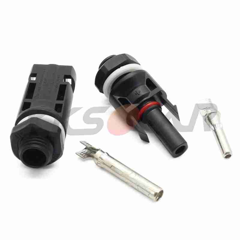 Solar Panel Mouted Connector for inverter M12 Thread Solar Panel Connector Pairs Male Female DC Solar Inverter Connector