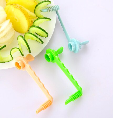 Spiralizer gulrotpotet spiralsnitter manuell grønnsaksskjærer kjøkkenverktøy tilbehør hjemmegjenstander spiralsnittkutter