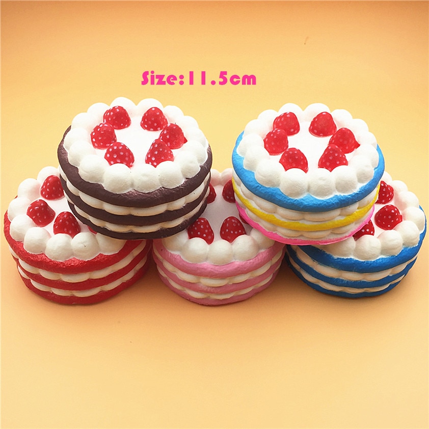 Kawaii Squishy PU Foam Scented Soft Cake Bread Strawberry Unicorn Slow Rising Cute Squishies Squeeze Toys For Kids