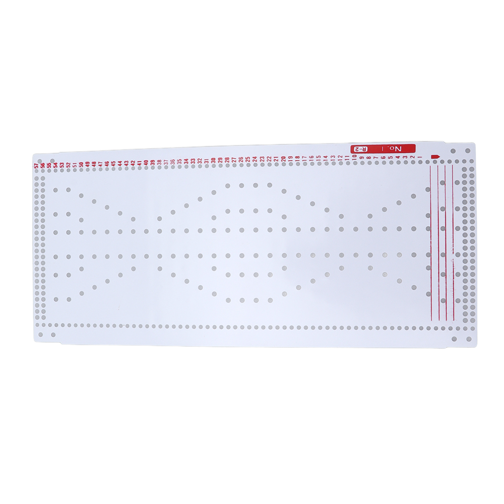 10pcs Punch Cards Plastic White Soft Durable Hole Punched Index Cards For Silver Reed Knitting SRP325 SRP50 SRP60N
