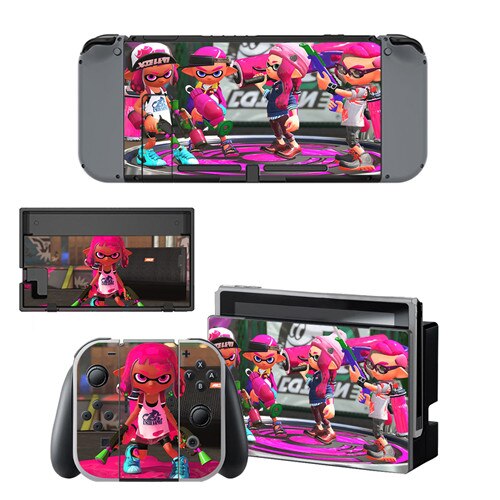 Game Splatoon 2 Skin Sticker vinyl for NintendoSwitch stickers skins for Nintend Switch NS Console and Joy-Con Controllers: YSNS0450