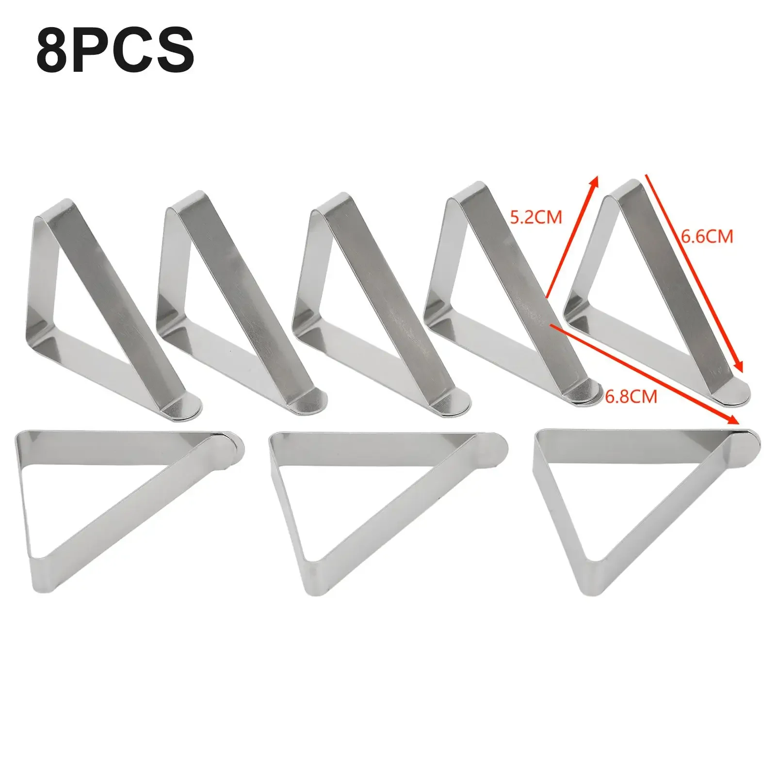 8Pcs Stainless Steel Tablecloth Clamps Table Cloth Clips Holder Clip For Party Wedding Table Cover Clamps Decorative: Blue