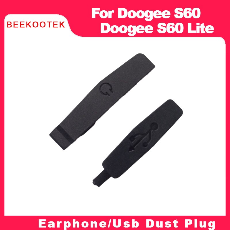 Neue BEEKOOTEK Für DOOGEE S60/S60 Lite USB Ladung Hafen Staub Stecker Kopfhörer Jack Staub Wasserdichte stecker Staub-beweis