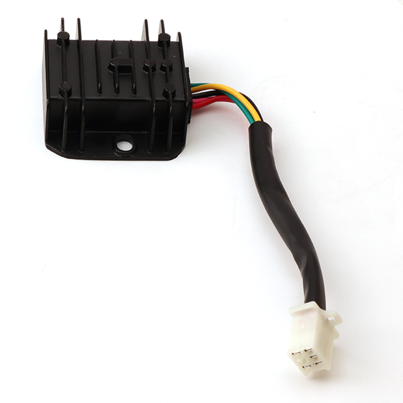 Motorcycle 5 wire Voltage Regulator Rectifier pin FXD ZJ 12V GY6 scooter ATV 0cc 12cc 10cc