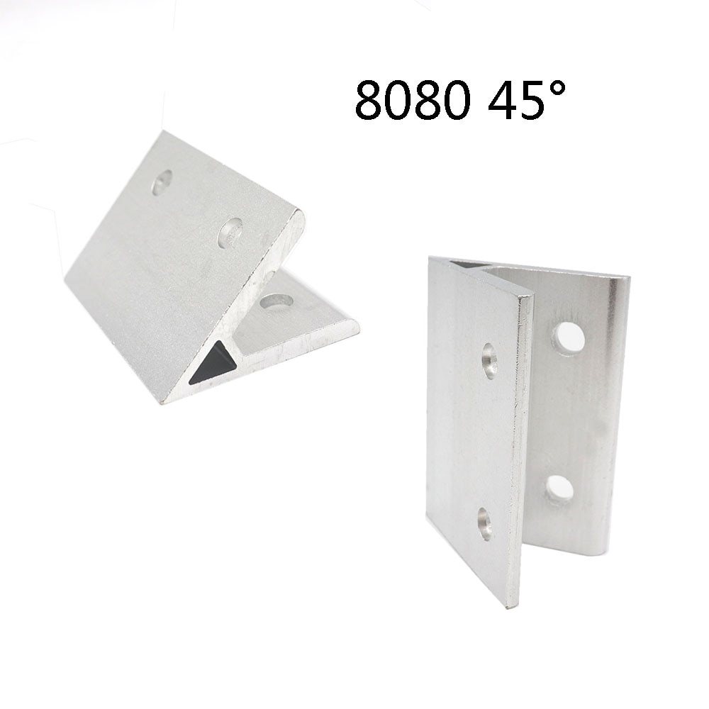 2pcs 45 degree 8080 80x80 Corner Angle Bracket Connection Joint for 8080 Aluminum Profile