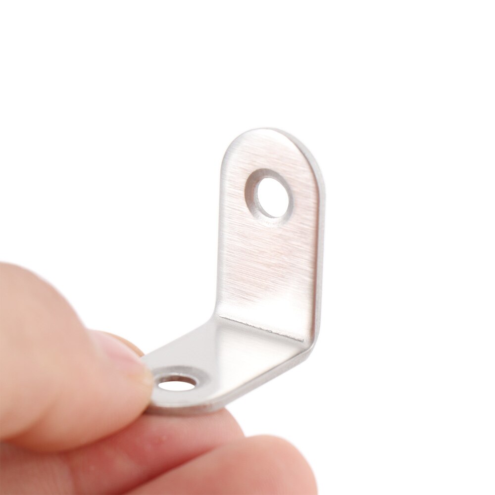 10 pz 20 millimetri x 20 millimetri in Acciaio Inox Angolo L Codice Tipo di Codice di bene Turno 90 Gradi Staffa Angolo di spessore Rinforzato Angolo