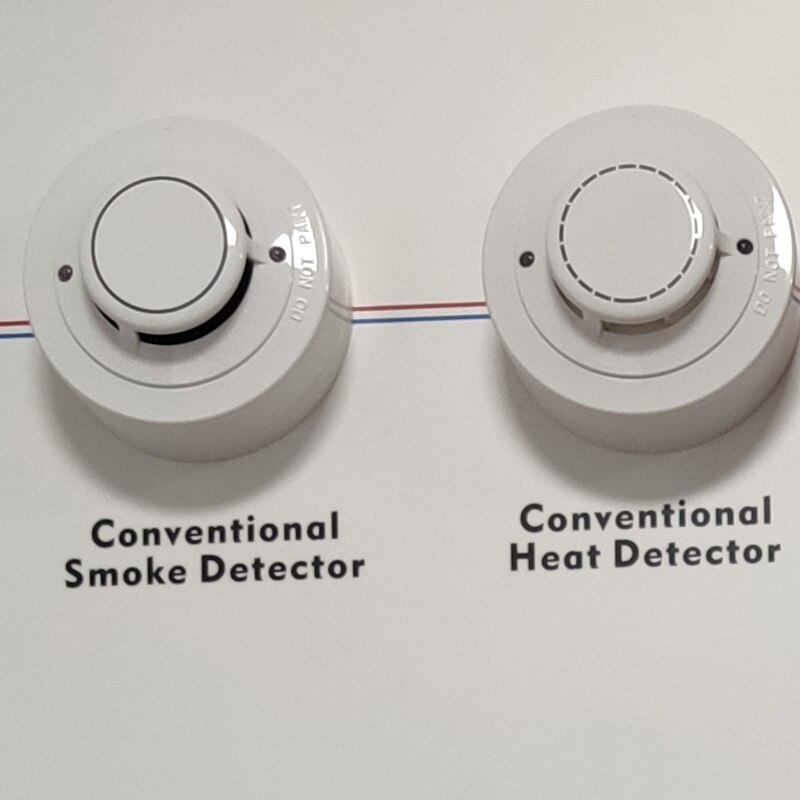 Temperature Heat Detector Conventional Heat Alarm Sensor 2 wires Fixed Temperature Alarm for Conventional Fire Alarm System