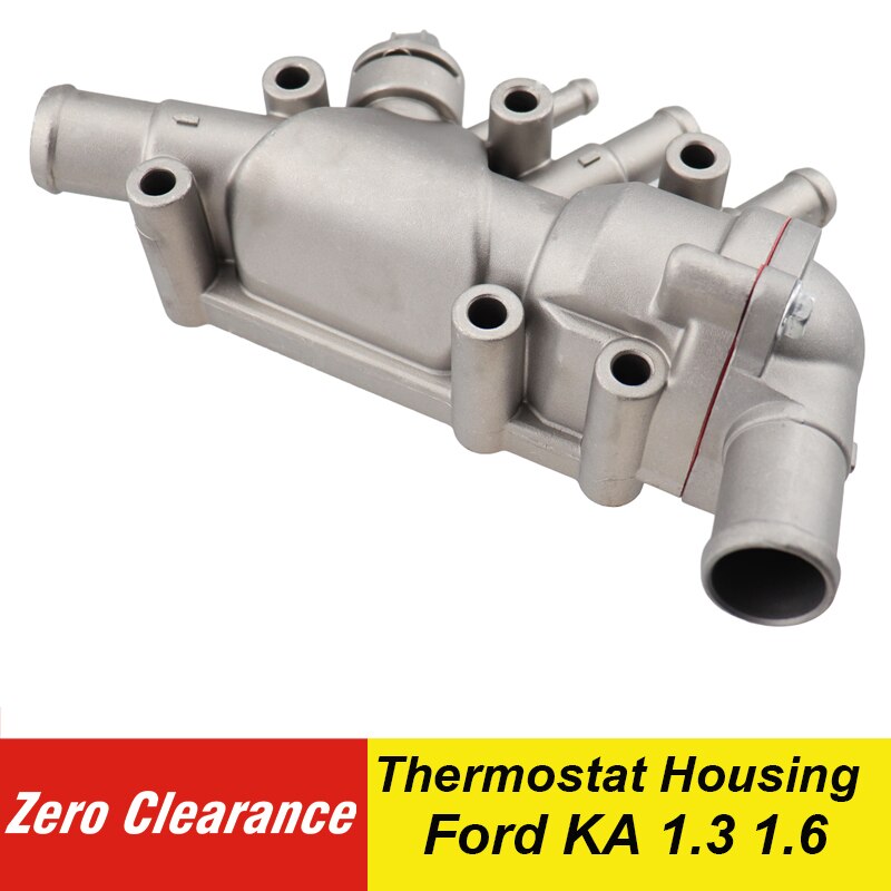 1337823 1130416 Aluminium Thermostat with Housing for Ford KA 1.3 1.6 1218087 XS6E-8A586-AG /-AH /-AG 356-857-A2AA