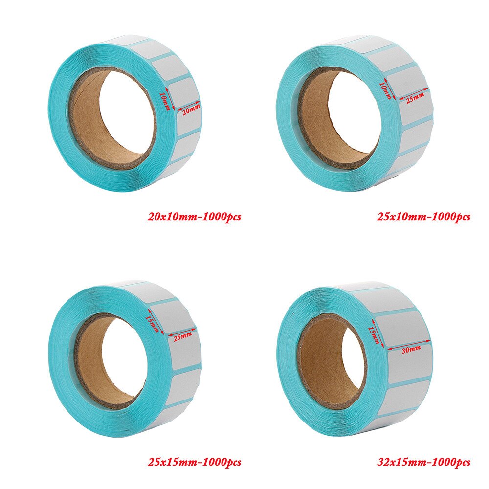 1000pcs/Roll Blank Label Adhesive Thermal Label Sticker Paper Supermarket Price Direct Print Waterproof