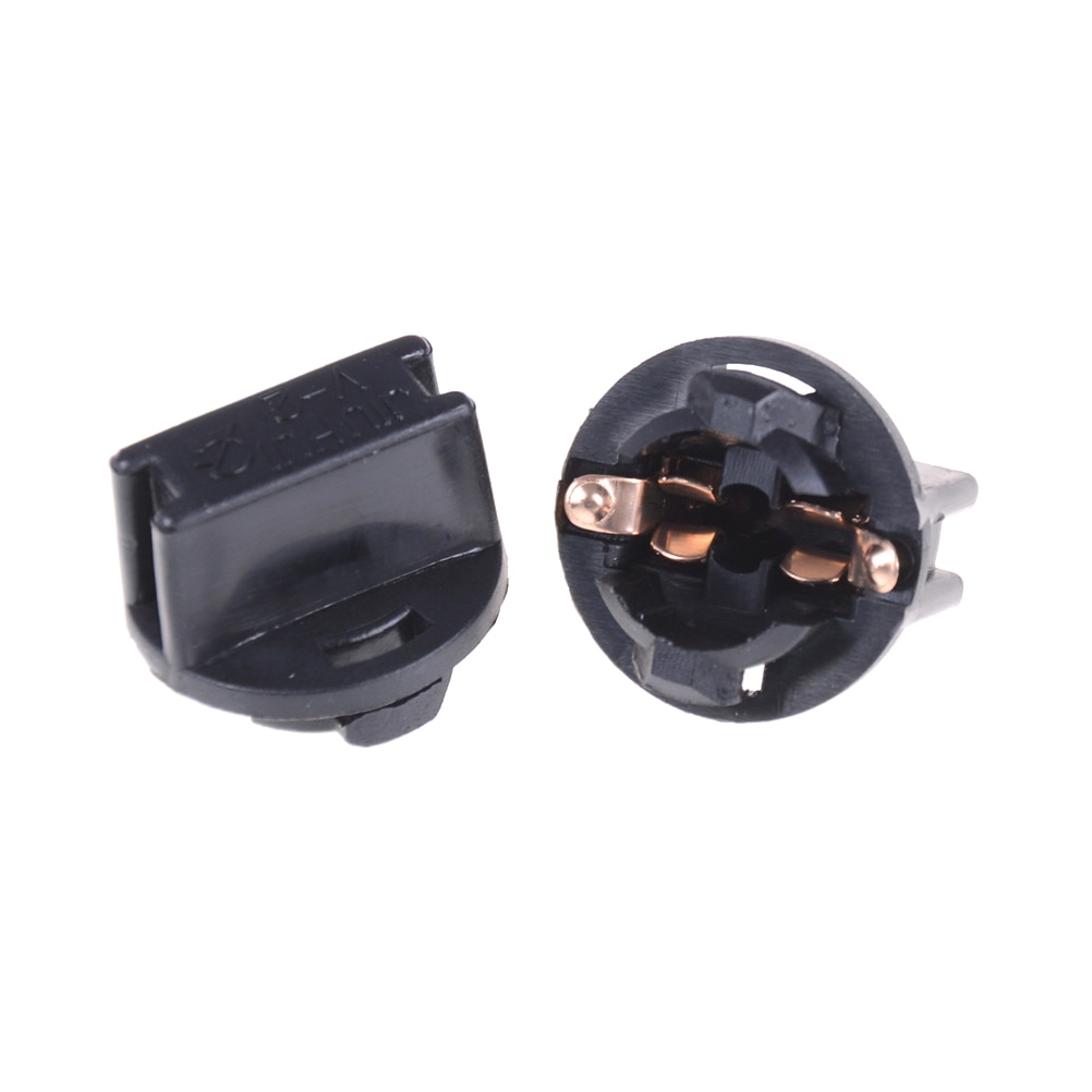 10 stk  t10 sokkel dashbord instrumentpanel sokkel  t10 w5w 168 192 194 twist lock kilebaser lampe dash lampe plugg svart