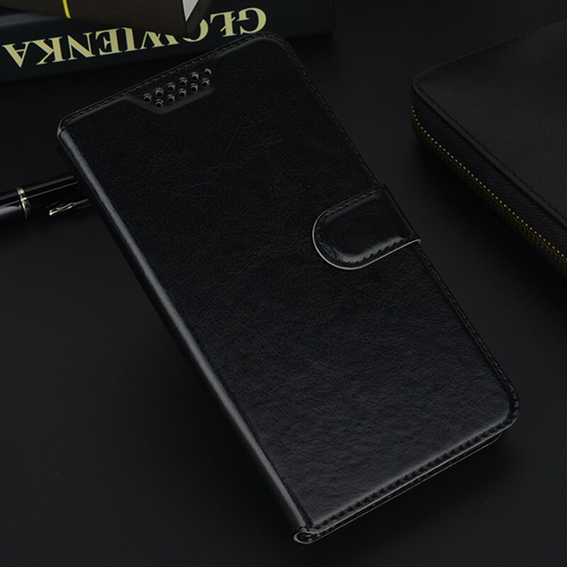 Dla ZTE Nubia M2 Lite etui flip wallet skórzany etui na telefon dla ZTE Nubia M2 N2 czarny kabura futerały ochronne