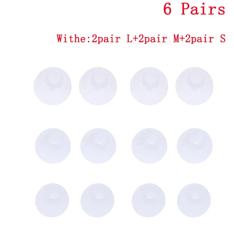 6 par/2*(S+M+L) Silikonowe Gumowe Nakładki na Uszy Uniwersalne Wkładki robić Słuchawek Dousznych Wymienne Poduszki robić Słuchawek: W kolorze khaki