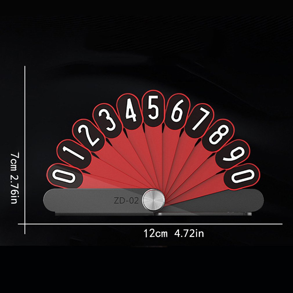 Auto Tijdelijke Parkeerkaart Telefoon Nummer Plaat Pauw Verspreiden Staart Vorm Parkeerkaart Universele voor Auto &#39;S
