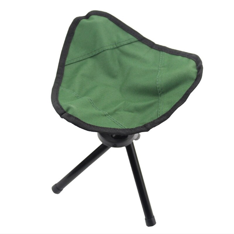 Folding Chair Triangle Furniture Accessories For Beach Fishing Camping Portable Iron Canvas Outdoor Stool