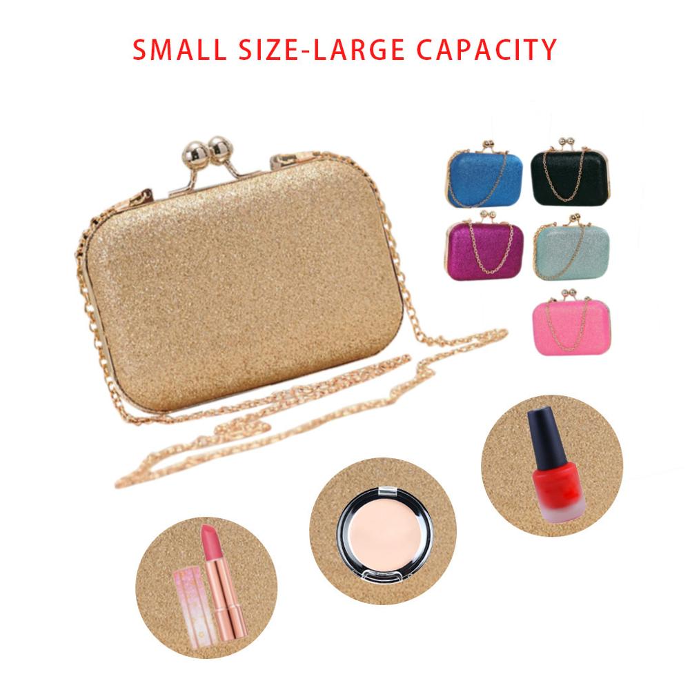 Dames Ball Ronde Hoofd Mini Pailletten Diner Chain Bag Luxe Vrouwen Hasp Handtas Mode Koppelingen Pack/E