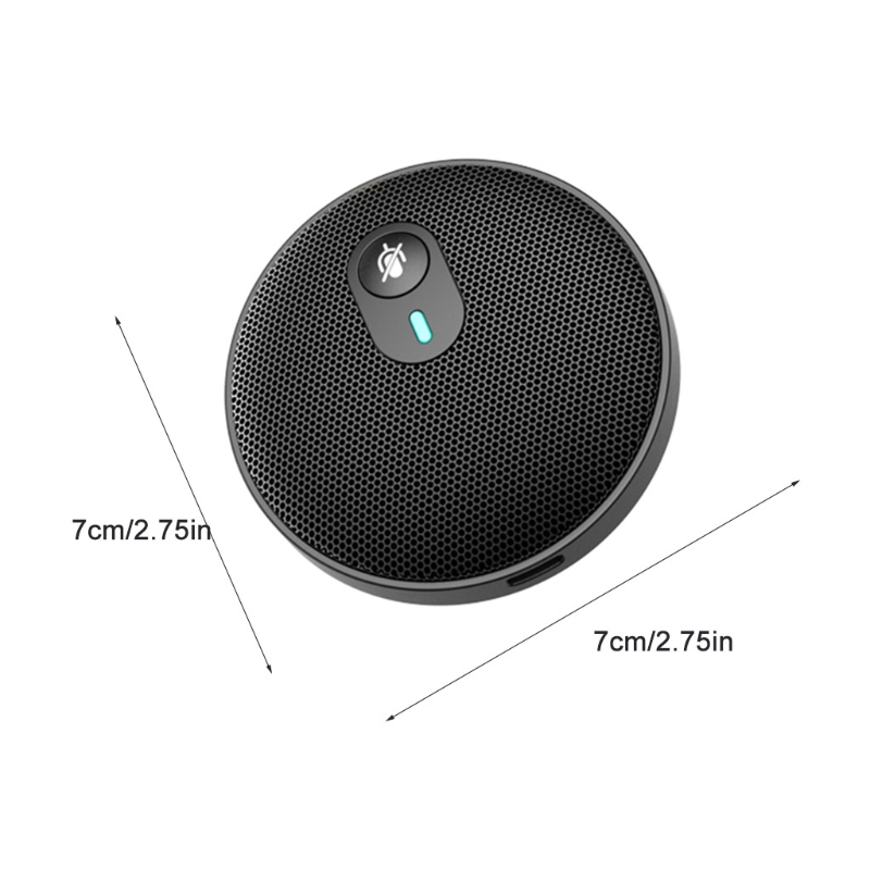 USB Conference Microphone Omnidirectional PC Computer Condenser Mic for Meeting/Class Plug &amp; Play Sound Pick-up