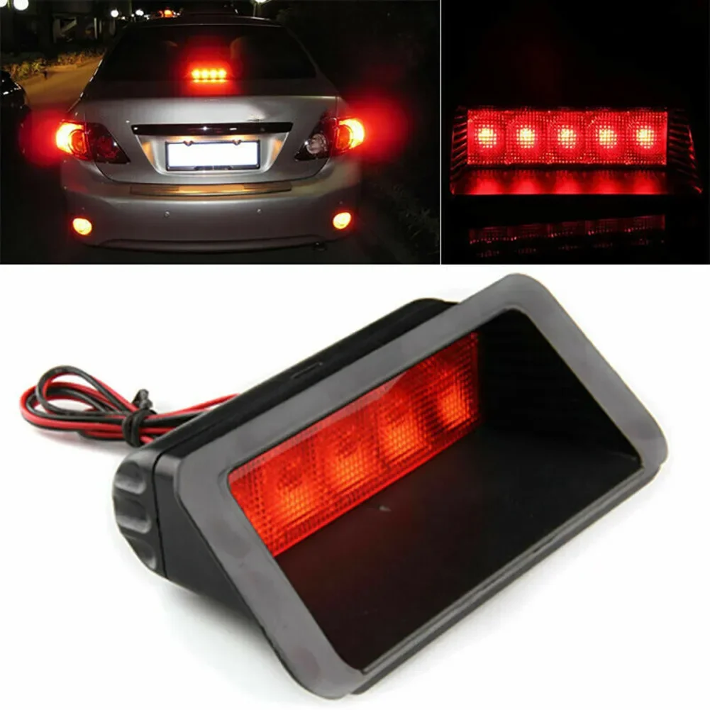 Universal 5LED Brake Lights 12V High Mount Rear Third Tail Stop Signal Lamp Car Auto Accessories DRL Fog Bulb