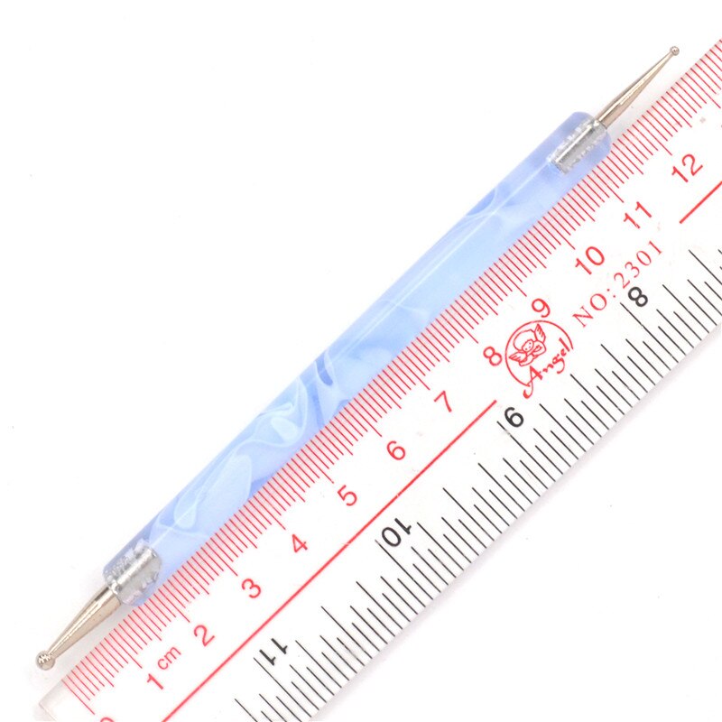 5Pcs 2 Way Dotting Pen Blue Painting Pens Nail Art Dot Tools Nails Care Beauty Manicure Set Wax Pencil Art Tools Dotting Tool