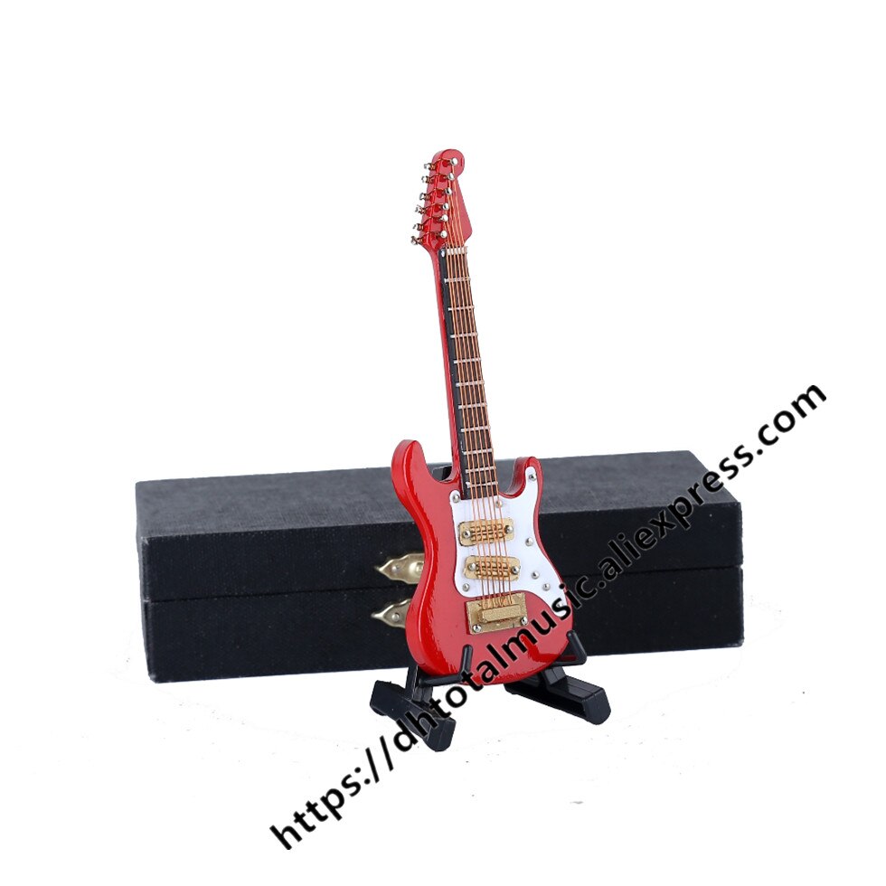 Mini guitare Miniature modèle guitare électrique modèle B Miniature en bois Mini Instrument de musique modèle Collection