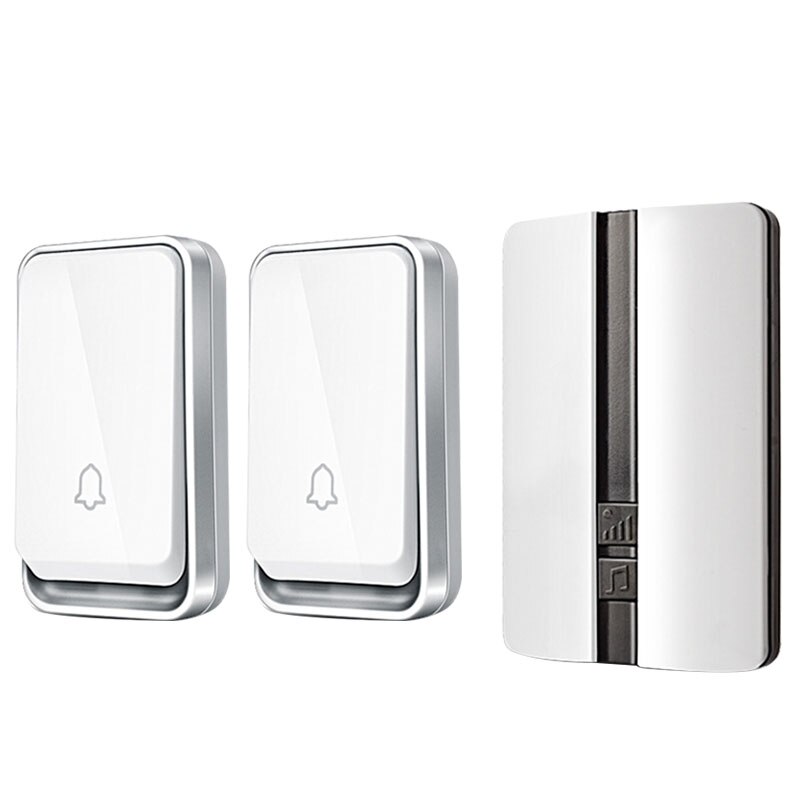 Self Generation Wireless Doorbell Home Smart Electronic Remote Control Long Distance No Battery Cordless Doorbell: Option 5 / EU plug