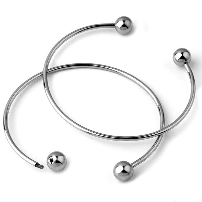 Bal Sluiting Verstelbare Draad Blank Armband Uitbreidbaar Bangle Diy Sieraden Maken