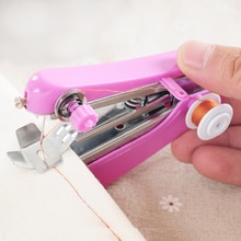 Mini máquina de coser Manual portátil, herramienta de costura de operación Simple, pequeña y práctica, máquina de coser de bolsillo