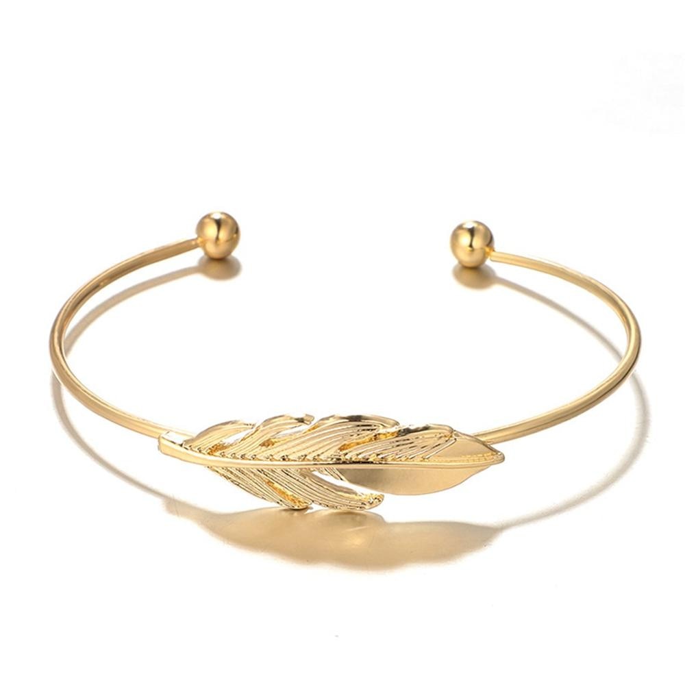 Schmuck Frauen Mond Feder Legierung Armbinde Armbinde einstellen