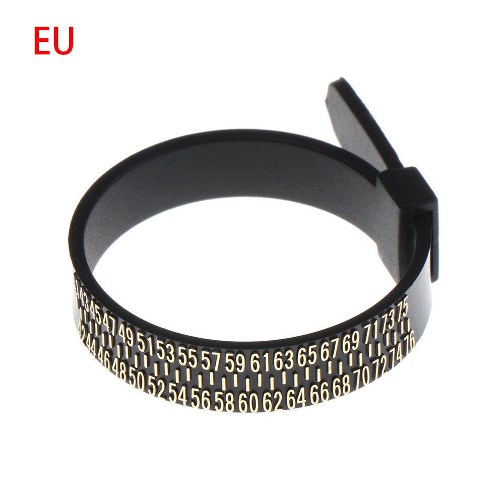 1/10pcs Bracelet/Ringsizer Measure UK/US/JP/EU Official Finger Measure Gauge Men and Womens Sizes A-Z Jewelry Accessory Tools: 10pcs black  EU