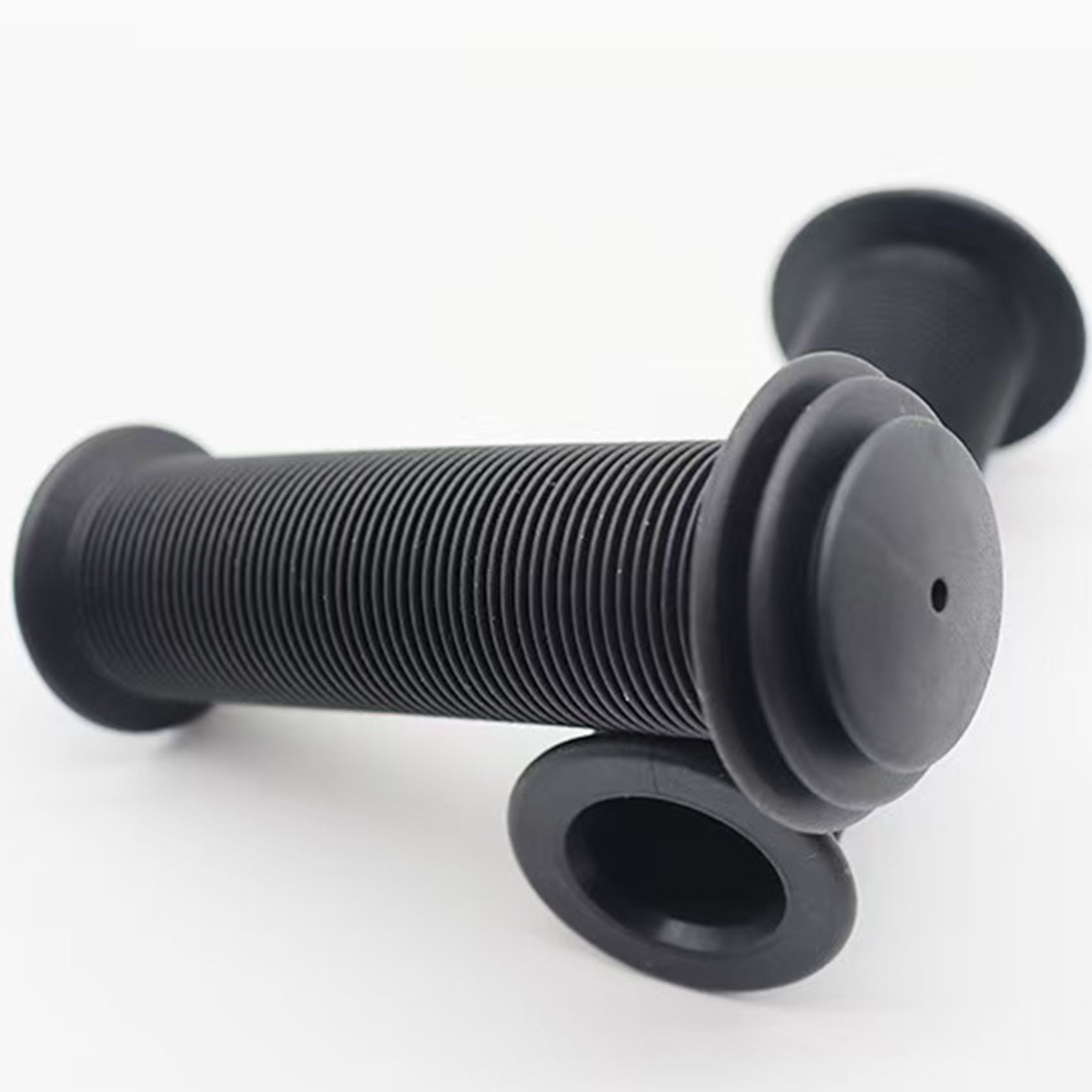 Puños de manillar de bicicleta de goma antideslizantes: aptos para bicicletas BMX, eléctricas, VTB y de carretera y bicicletas para jóvenes, accesorios para bicicletas Bmx: Negro