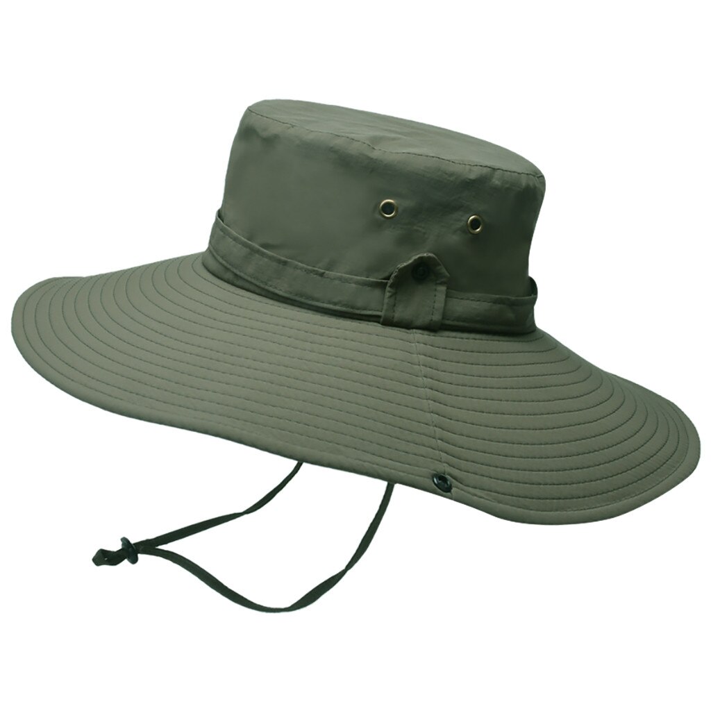 Men Large Wide Brim Hats Waterproof Hat Camping Plus Size Bucket Hat Breathable Sun Protection Cap Summer Outdoors Fisherman Hat