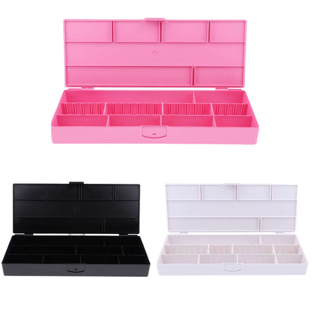 Schmuck Teiler Kasten Haarnadeln Haar Gummi Band Organizer Einstellbare Klar Kunststoff Perle fallen Lagerung Container