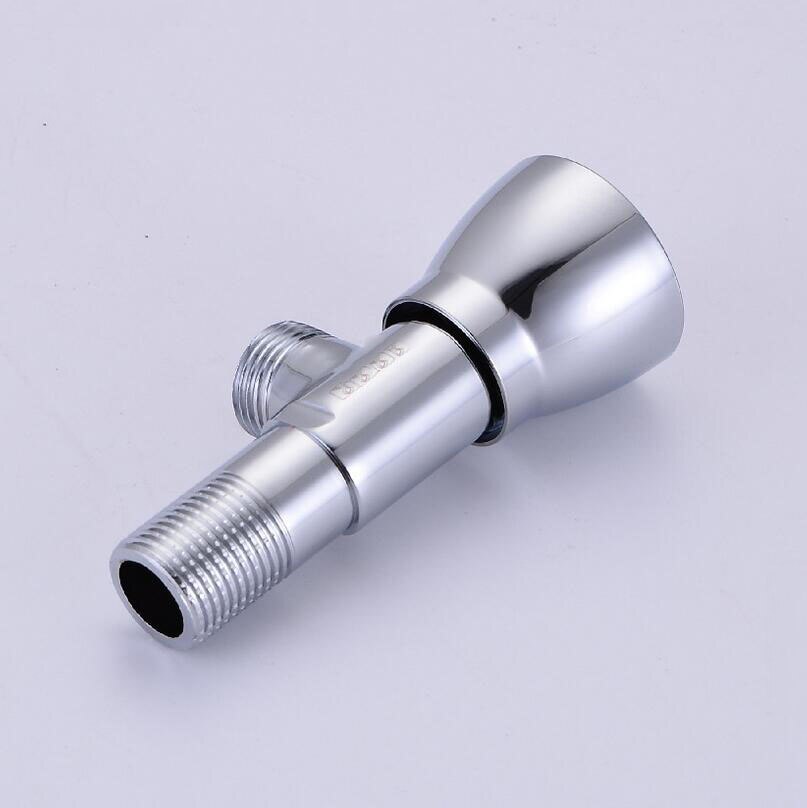 G1/2*1/2 Brass Triangle Valve Household Bathroom Water Heater Water Stop Valve Faucet And Cold Water Universal Inlet Valve