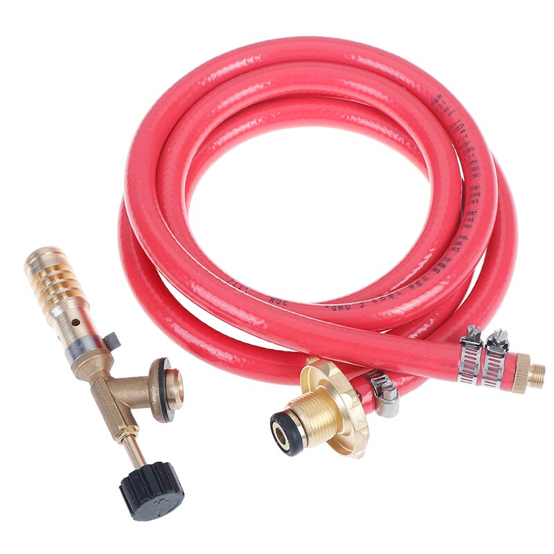 1 Set Gas Self Ignition Plumbing Turbo Torch With Hose Solder Propane Welding Kit