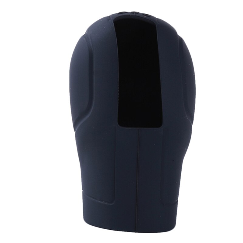 Siliconen pookknop pookhoes auto-interieuraccessoires versnellingspookhoes versnellingspookringen: Zwart