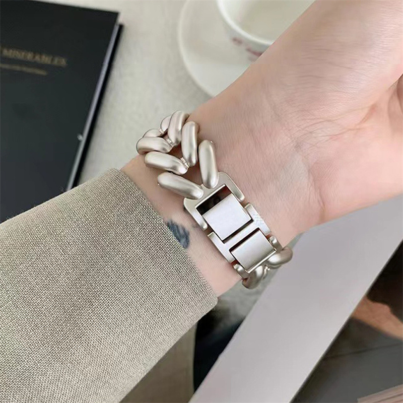 Metallarmband für Apfel Uhr 10 Band 46 mm 42 mm 41 mm 44 mm 45 mm 40/49 mm Damenarmband Gürtelarmband iWatch Serie 9 8 7 Se Ultra